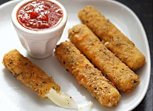 My Munchies #Snack/Teatime Mozzarella Sticks with Marinara Sauce #Side dish 😆 😆|Alisha GodsglamGirl Matthewsさん