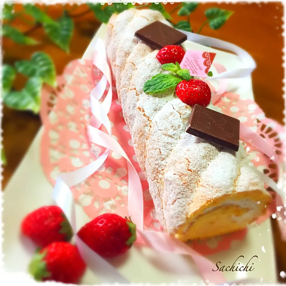 ビスキュイロールケーキ😊|Sachichi♪さん