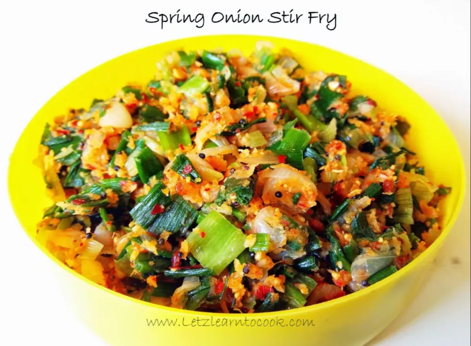 Spring Onion Stir Fry|Letzlearntocookさん