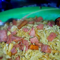 Snapdishの料理写真:noodle with ham and chicken|Michelle lawrenceさん