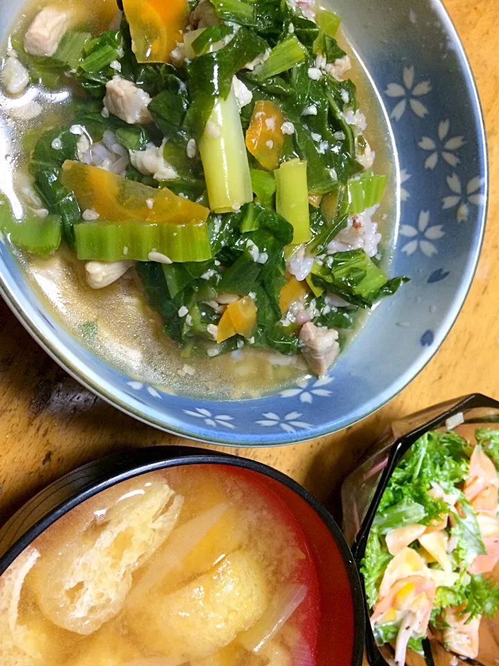 辛子菜の中華あんかけ丼|yukaaaaaさん