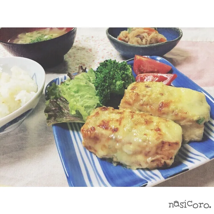 豆腐のねぎ味噌チーズ焼き|なしころさん