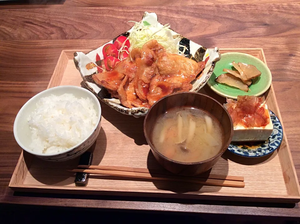 困った時の…生姜焼き定食|サチさん