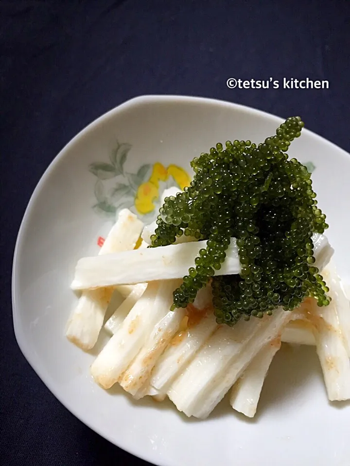 海ぶどうの山芋梅肉和え♪😋|TETSU♪😋さん