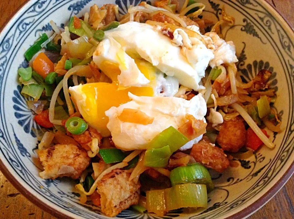 Stir fry with tofu and egg|Mistaleさん