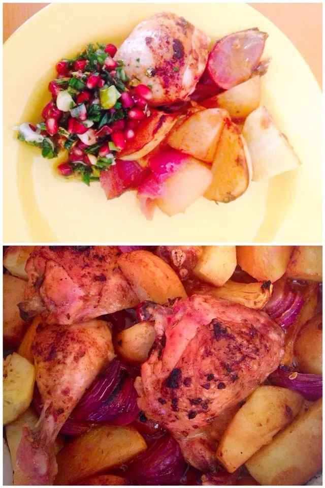 Chicken with cumin and pomegrenate|Francescaさん