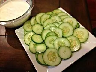 I love Cucumbers My Aunt's Brought over her Tasty Cucumber Dip #Vegetable #Healthy #Snack/Teatime 😋 💯 😋|Alisha GodsglamGirl Matthewsさん