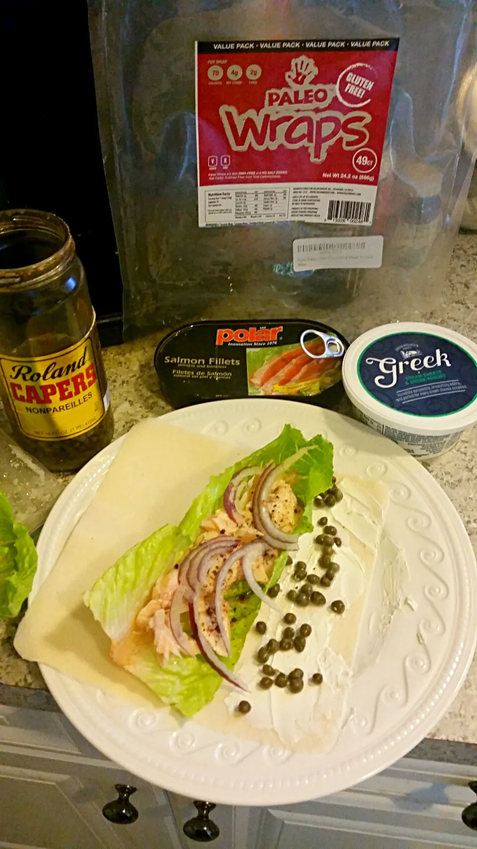 salmon cream cheese caper wrap|Bonni Smileyさん