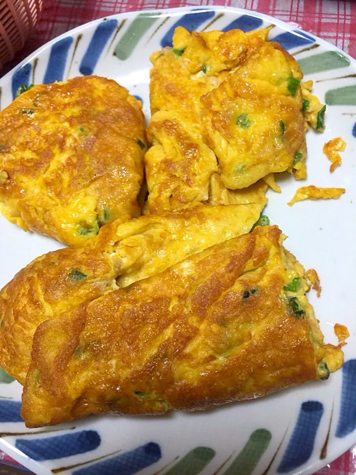 Spring onion omelete|jans floraさん