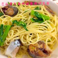 さんまとなのはなのパスタ|ブブコさん