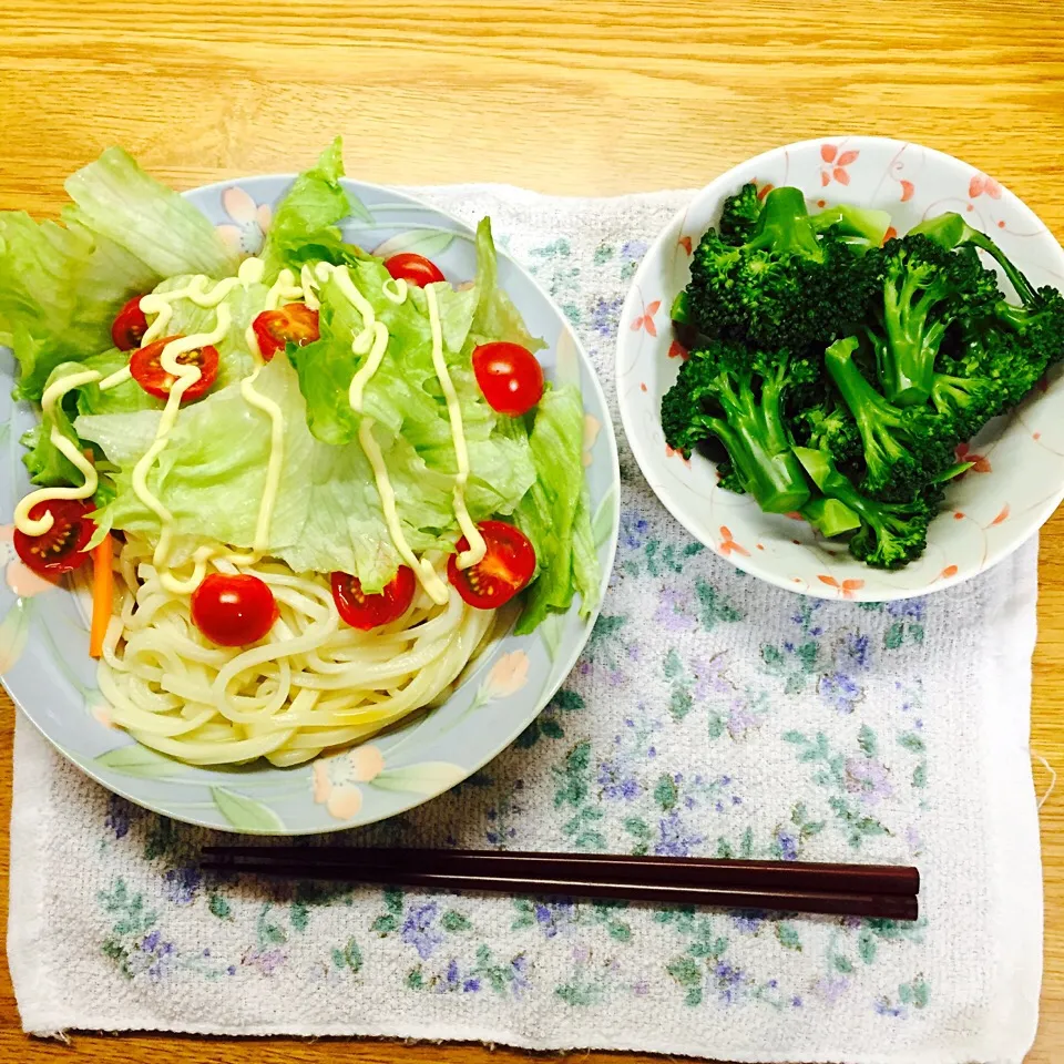 サラダうどん|さとまゆさん