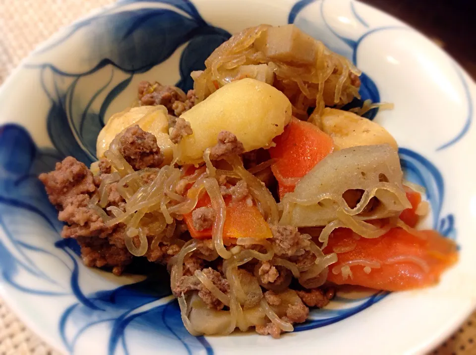 実家飯😋「肉じゃが」|アライさんさん