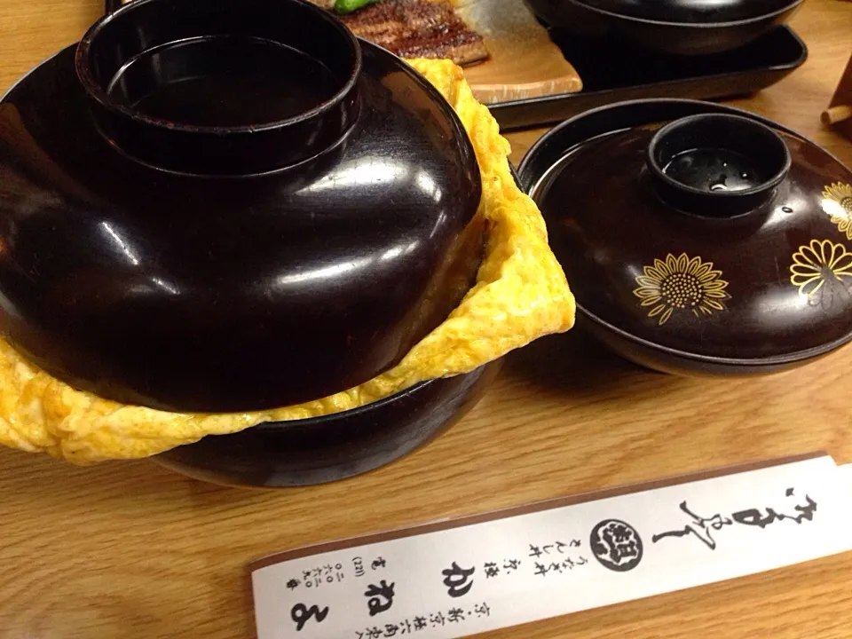 Snapdishの料理写真:Kinshi-don! Eel underneath the huge omelet.|mさん