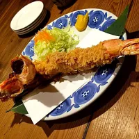 おっきいエビフライ( ^ω^ )