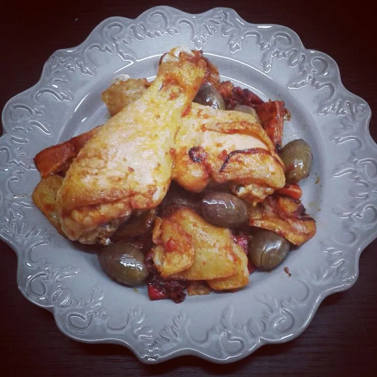 Pollo alla cacciatora in agrodolce|roberta geaさん