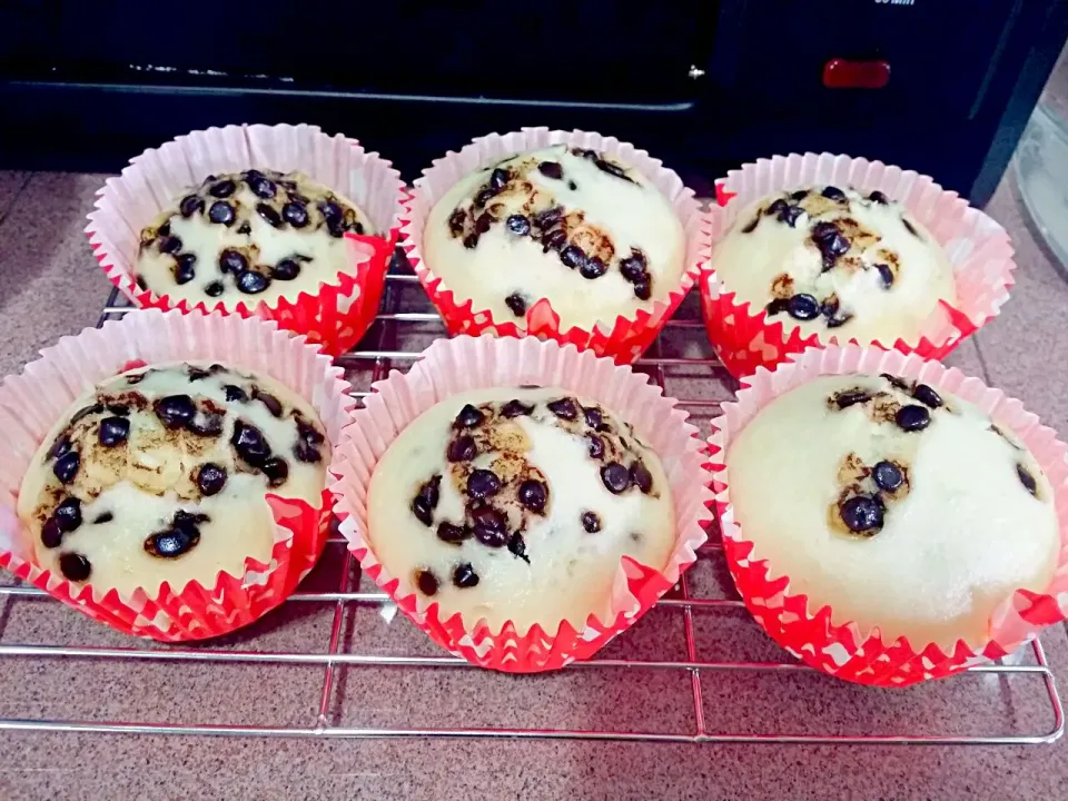 Choc chips steamed cakes 😘💋👅|🌷lynnlicious🌷さん