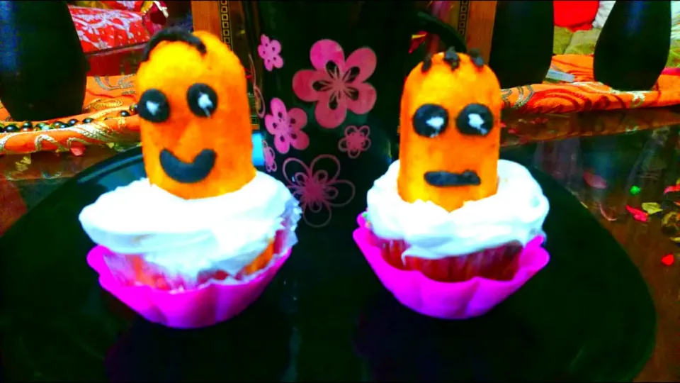 minions cupcakes|abeer abo bakrさん