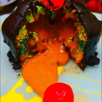 Snapdishの料理写真:cupcake with mocha sauce ☕|abeer abo bakrさん