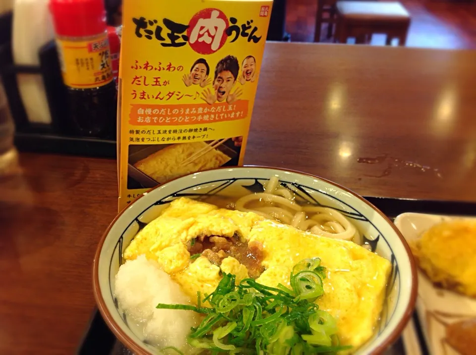 だし玉肉うどん😋|アライさんさん