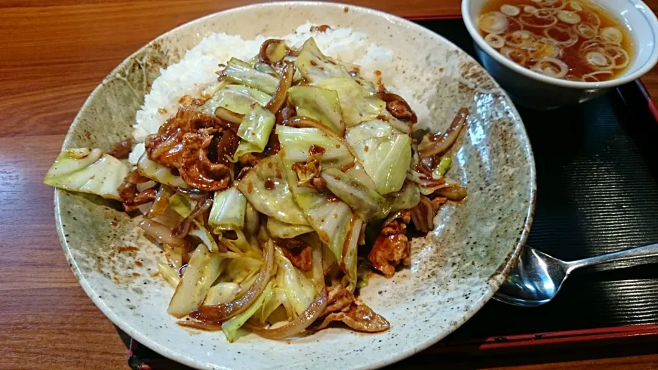 回鍋肉丼|まぐろさん