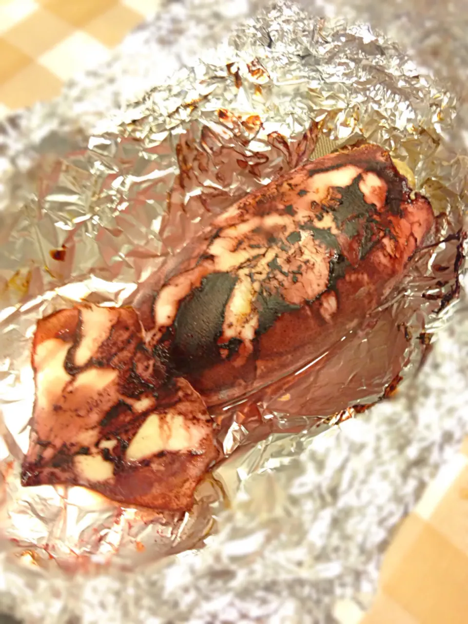 Snapdishの料理写真:Sayaka's Ika-meshi (sticky rice stuffed squid)|Sayakaさん