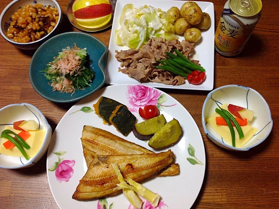 おろし玉ねぎ焼肉、ホッケ焼き他|しもっち"もたれつさん