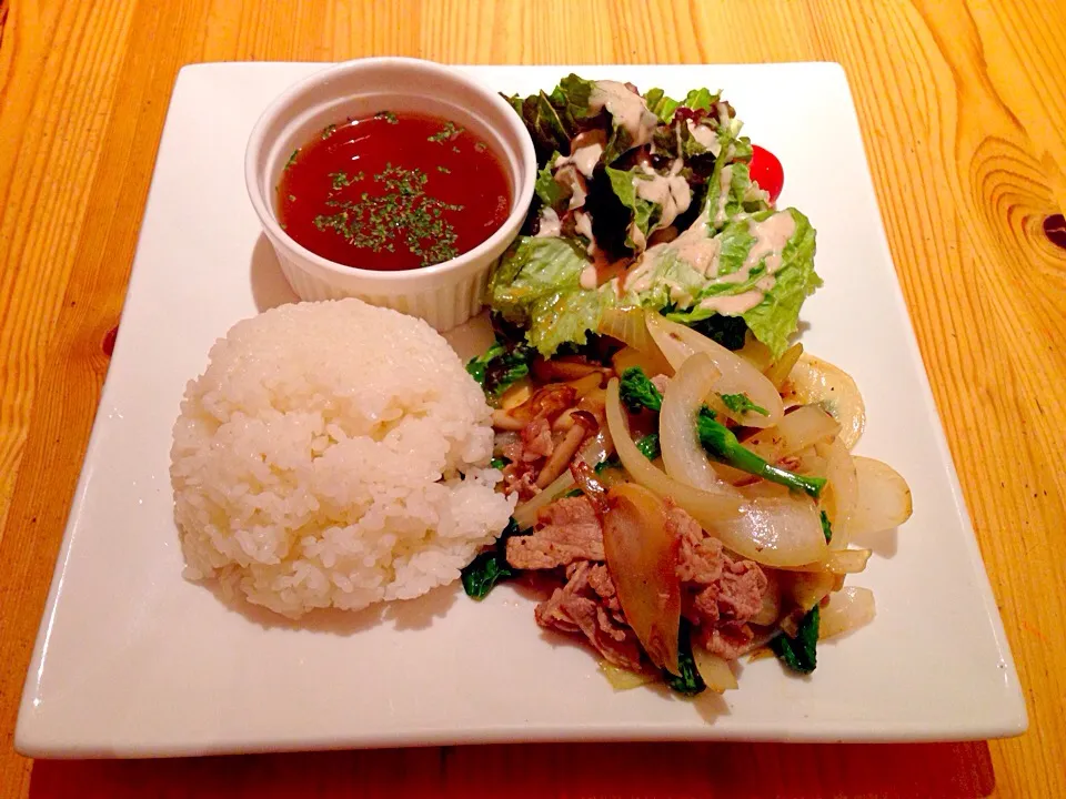 豚肉とお野菜の香味炒め|ハギーさん