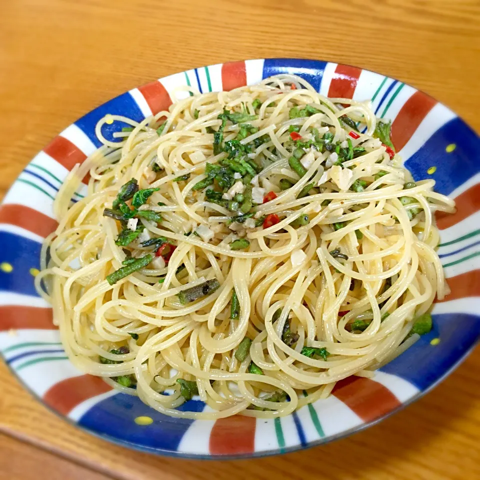 タラの芽のペペロンチーノ🍝|ラー山さん