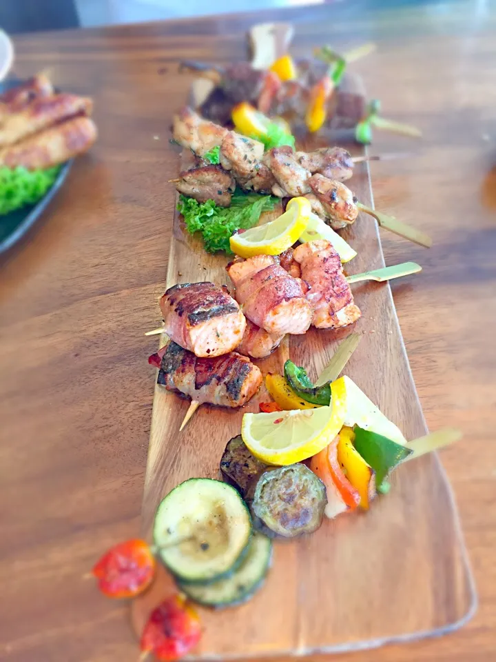 Snapdishの料理写真:Skewer platter|Markjeffrey Solaresさん