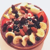 Energy açaí bowl w Soy protein n non-fat yoghurt|Rinaさん