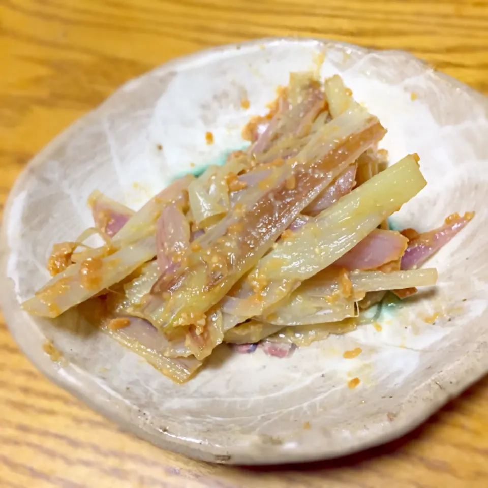 山うどの皮の味噌和え🍶|ラー山さん