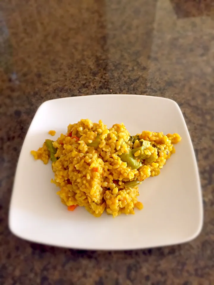 Yellow Eggplant Curry with Brown Rice|Noeline Venturaさん