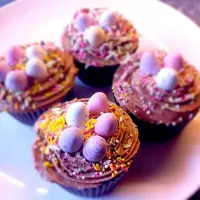 Snapdishの料理写真:Easter cupcakes|Carol Liさん