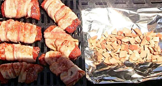 Bacon Wrapped Ribs at My Good Family Good Friday Feast yesterday #Pork #BBQ #Easter #Holidays/Celebrations|Alisha GodsglamGirl Matthewsさん