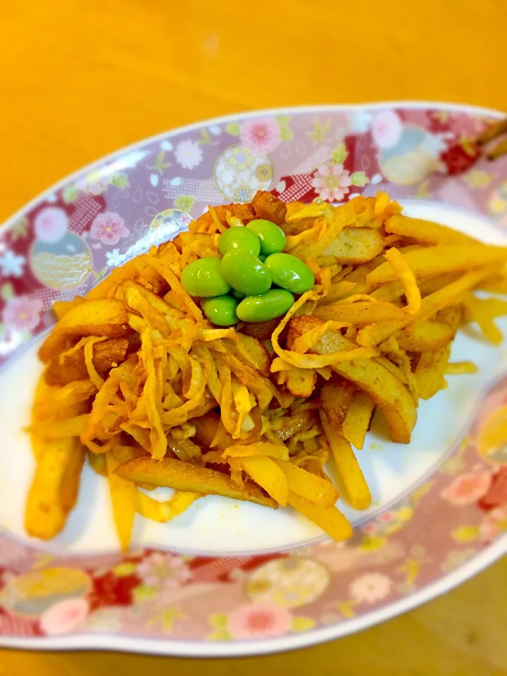 ともさんの料理 切り干し大根と新じゃがのカレー炒め|☆マミ☆さん