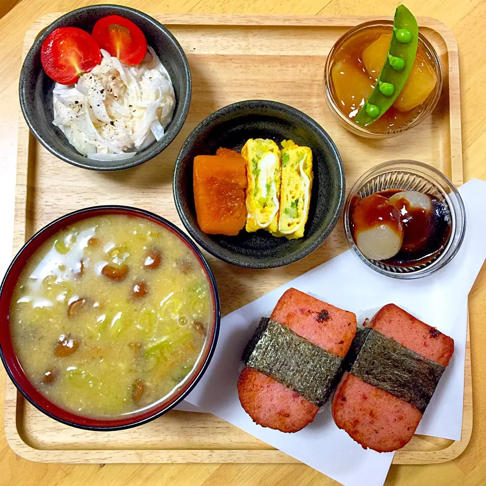 Snapdishの料理写真:和食中心の朝昼ご飯|Chie Hayashiさん