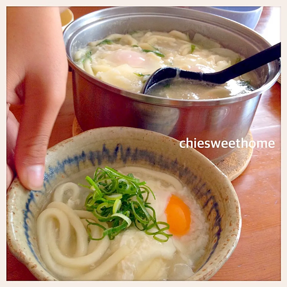 Snapdishの料理写真:鍋おじやうどん|chieko ♪さん