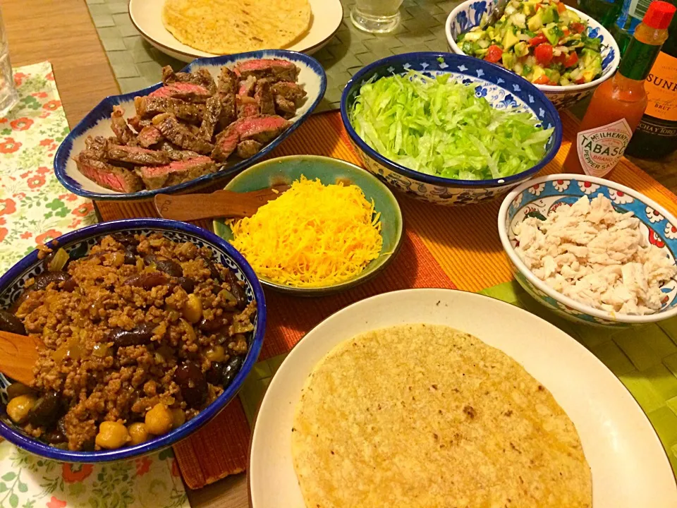 Snapdishの料理写真:Last night's family tacos party|Junya Tanakaさん