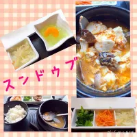 Snapdishの料理写真:スンドゥブ ランチ|sakuramintさん