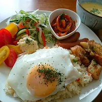 Snapdishの料理写真:ワンプレートランチ☀🍴|mamingoさん