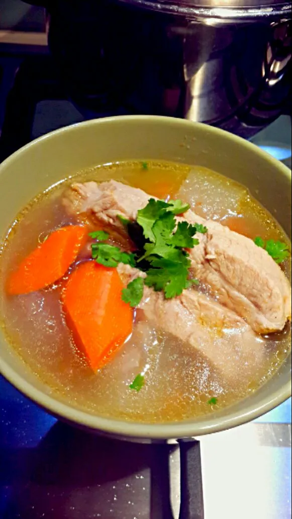 Winter Melon Soup with Pork Rib

#soup #pork #wintermelon #dish|Chef.on.trainingさん