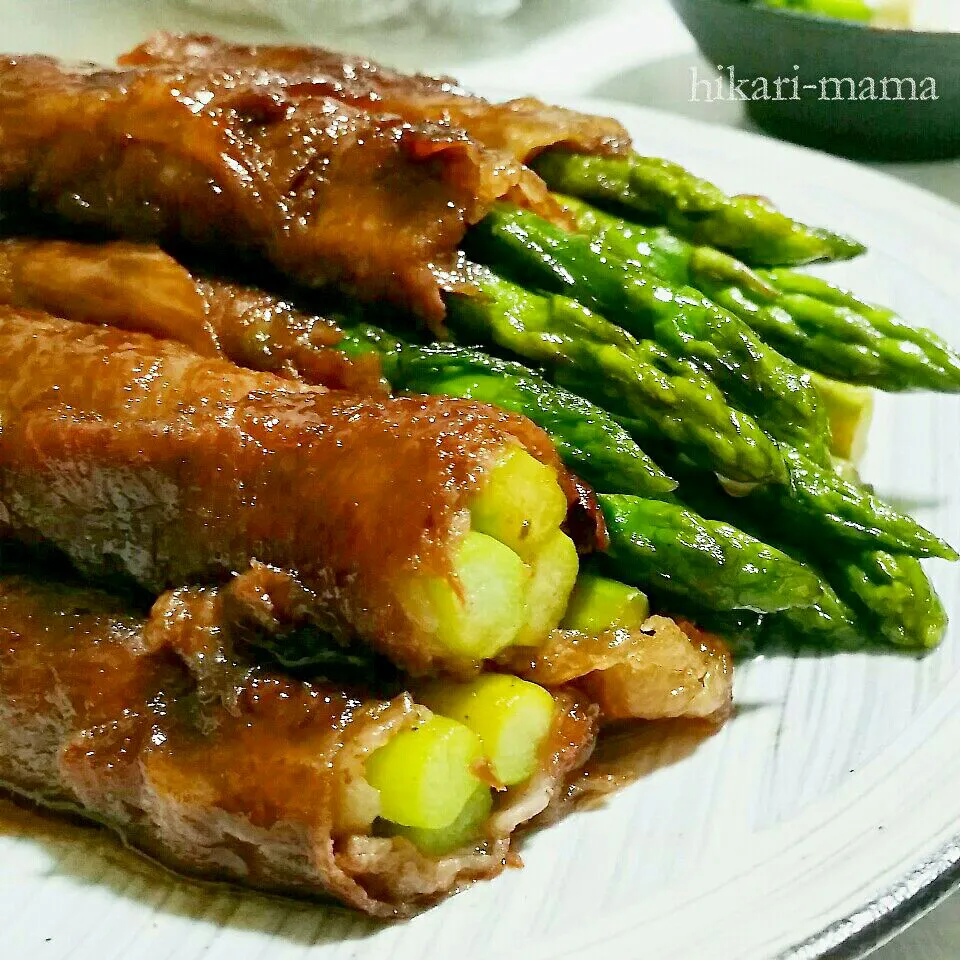 ゆず胡椒タレで牛肉アスパラ巻き！|ひかりママさん