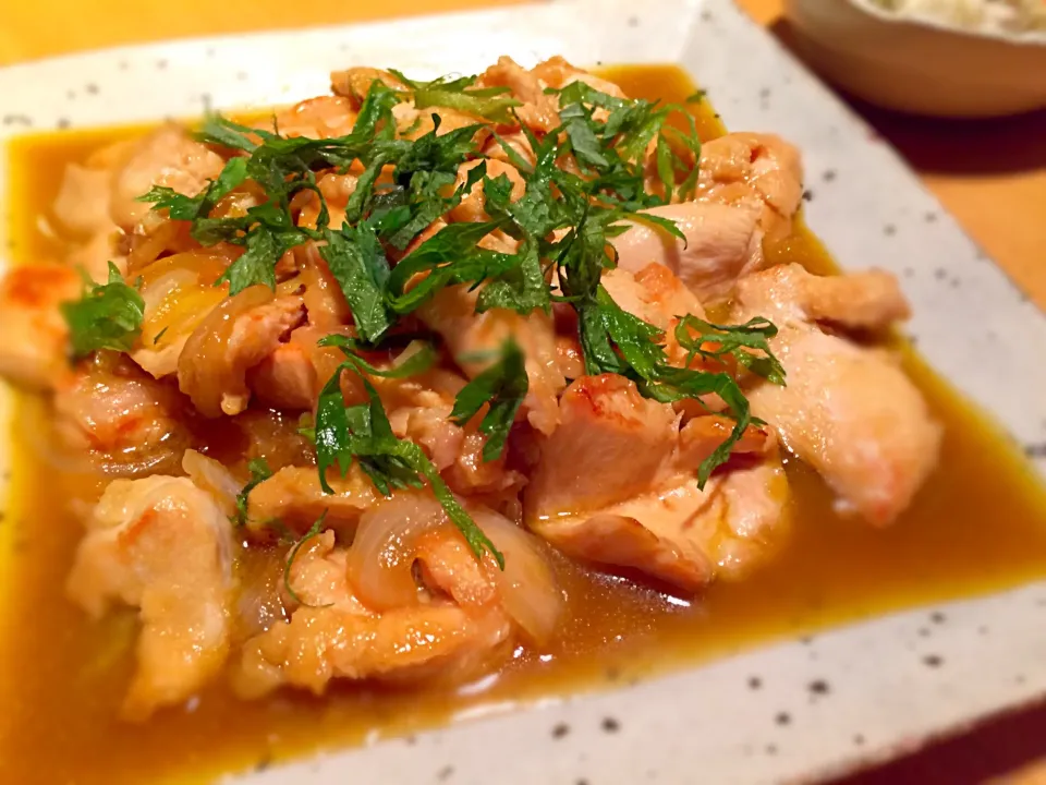 Chicken with butter soy sauce|Michiyo Iwaharaさん