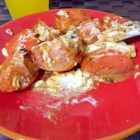 Tomate frito com cream cheese|mimi monさん