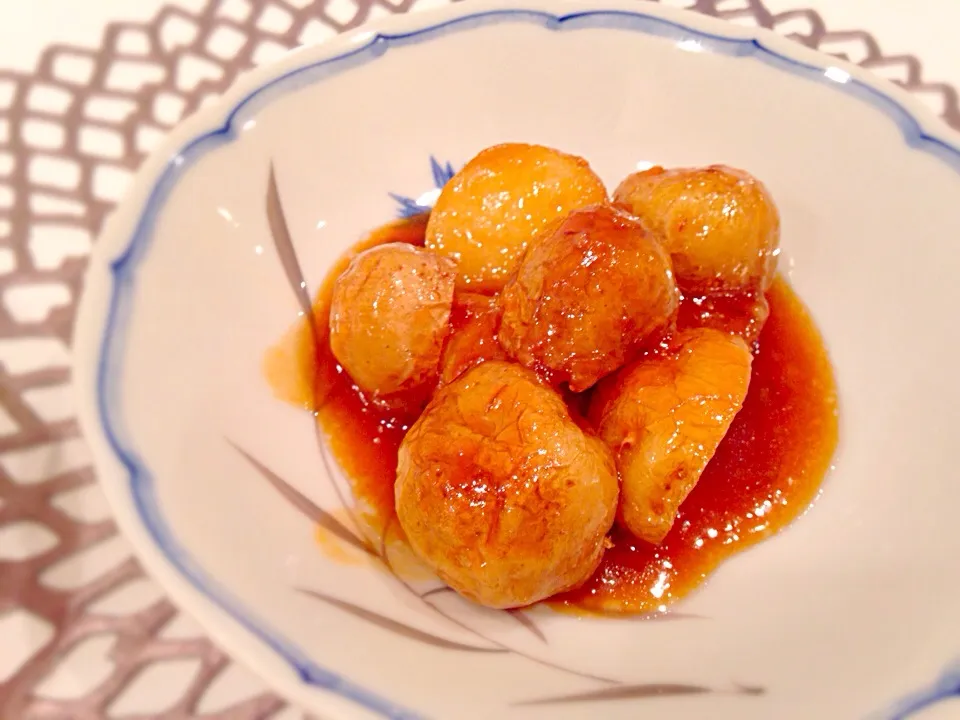 あいこ ⁎ˇ◡ˇ⁎さんの料理 新ジャガの煮っころがし 味噌バター|ゆきさん