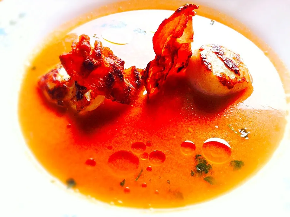 Gazpacho#bacon#scallop|ikkiaさん