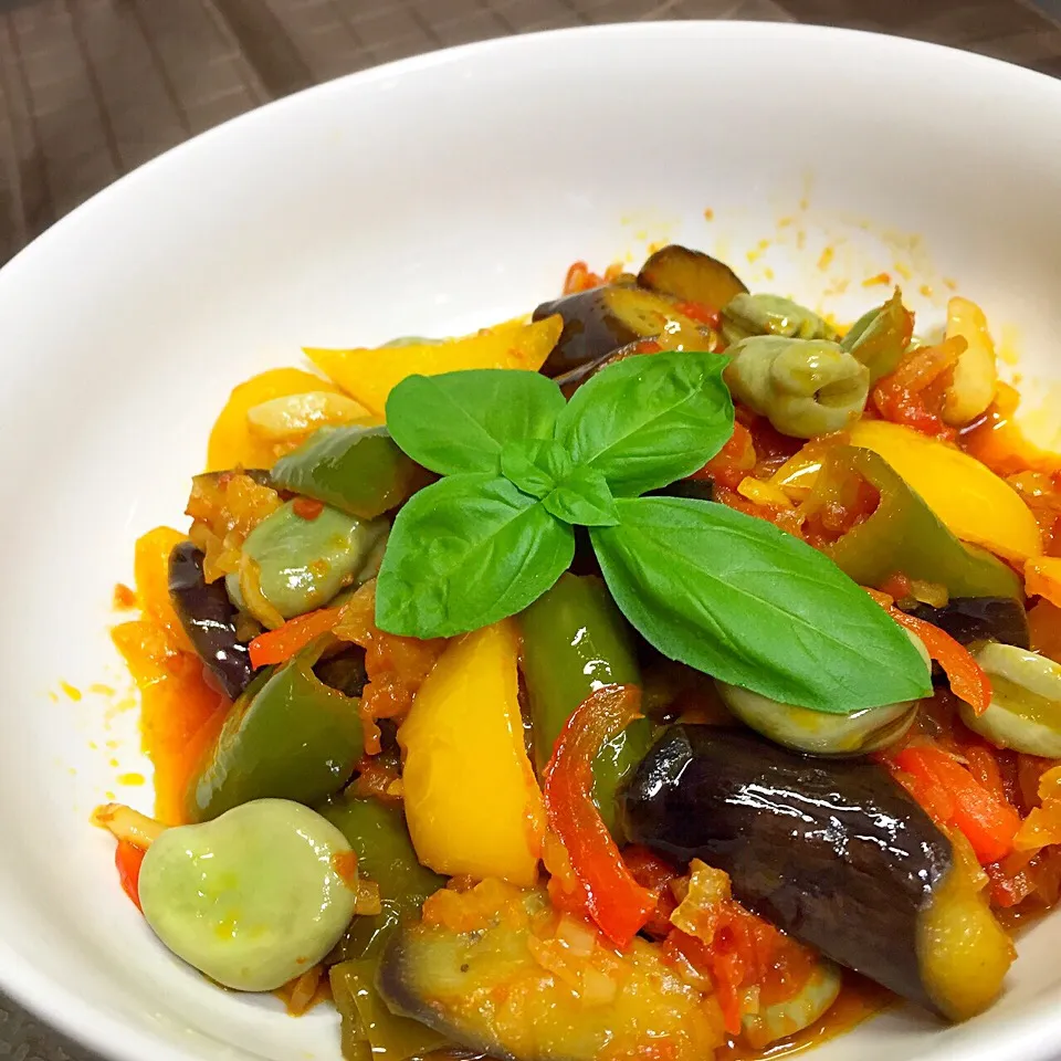 そら豆と筍のラタトゥイユ|Yuuki🍷🍶🍻さん