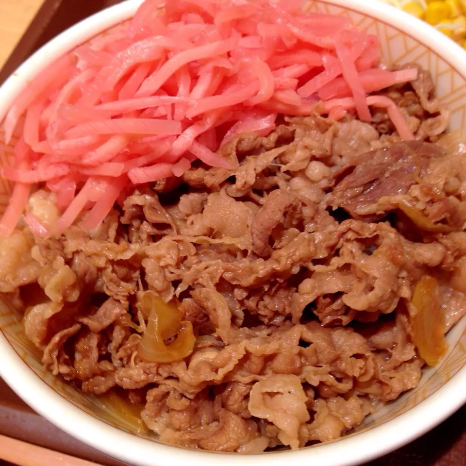 牛丼並盛り、生姜たっぷり！|chacoさん