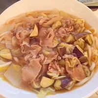 Snapdishの料理写真:豚肉と白菜と茄子のさっぱり煮込みうどん|Shuichiro Mimotoさん