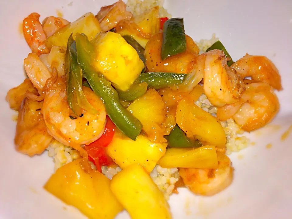 Sweet n Sour Shrimp.    #sweetnsourshrimp #shrimp #pineapple|f00dspyさん